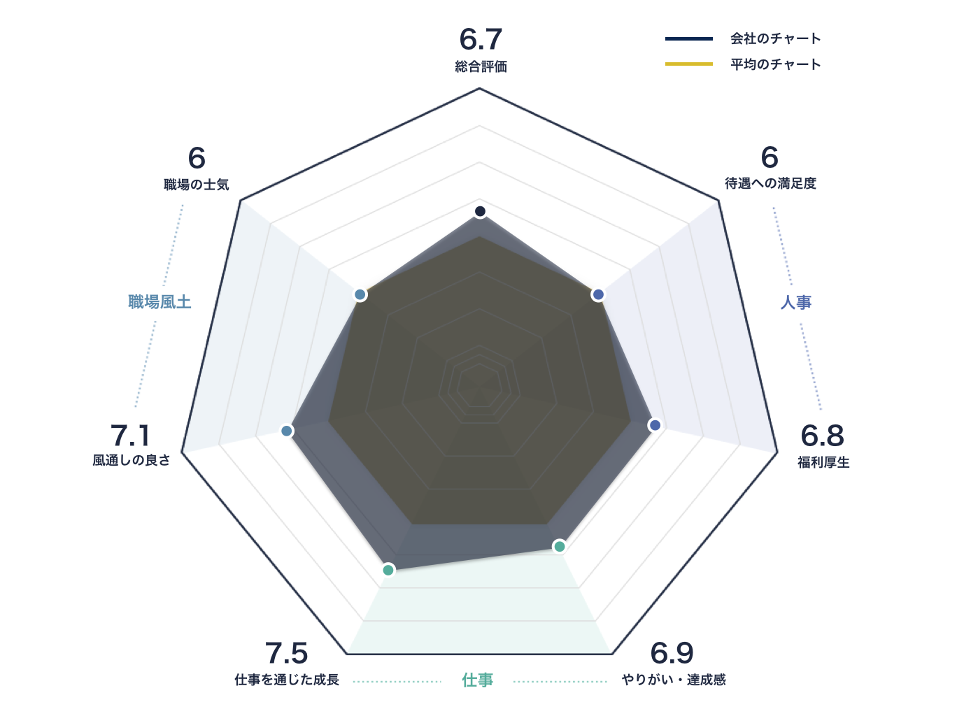 日本オラクル レーダーチャート