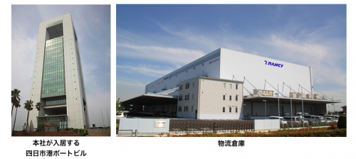 日本トランスシティの本社と物流倉庫
