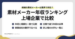 素材メーカーの年収ランキングで比べられる、年収と規模・分類ごとの水準・事業会社の数字・非上場の大手の4つの見方