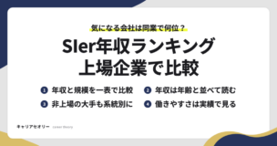 上場SIerの年収ランキングで比べられる、規模・年齢・系統・働きやすさの4つの見方